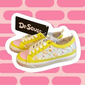 Dr. Seuss Yellow and Pink Kids Sneakers